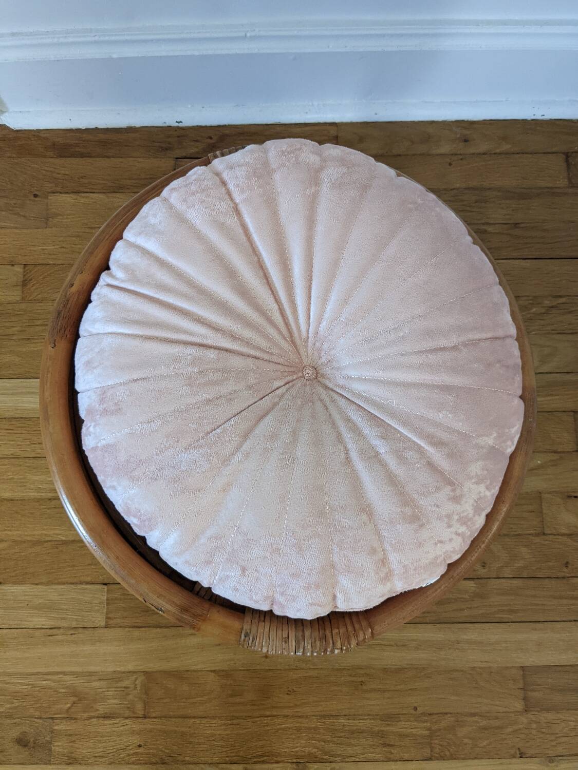 Pouf en rotin
