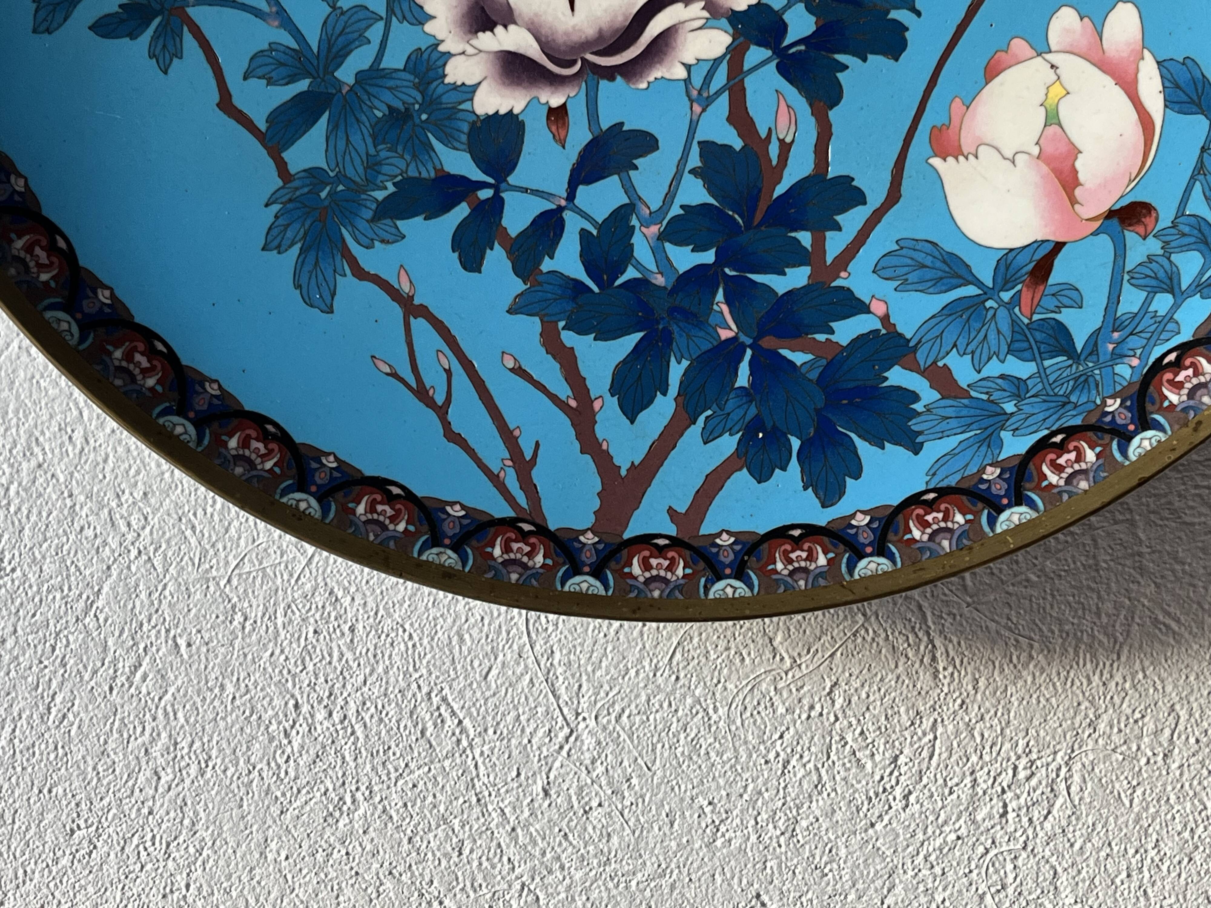 19th-century Japanese cloisonné enamel cup