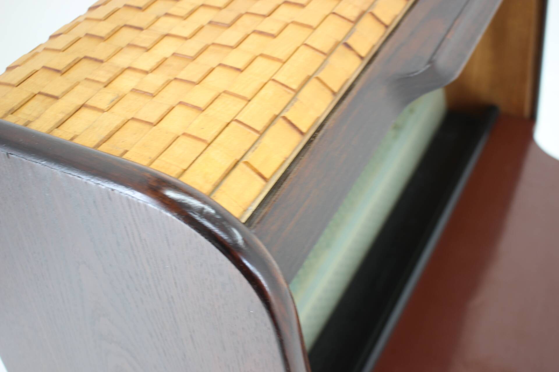 1950s Rare Wooden Bar Cabinet ,Czechoslovakia