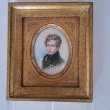 Miniature on ivory of the Aiglon after Daffinger,