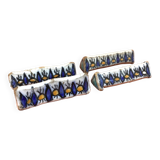 1920-1940 4 Knife holders Glazed ceramic from Nabeul, Tunisia