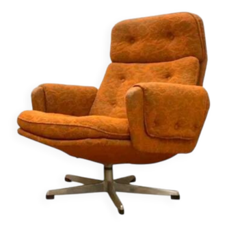 Retro Swivel Armchair, Gerald Neusser, 1970s, Czechoslovakia