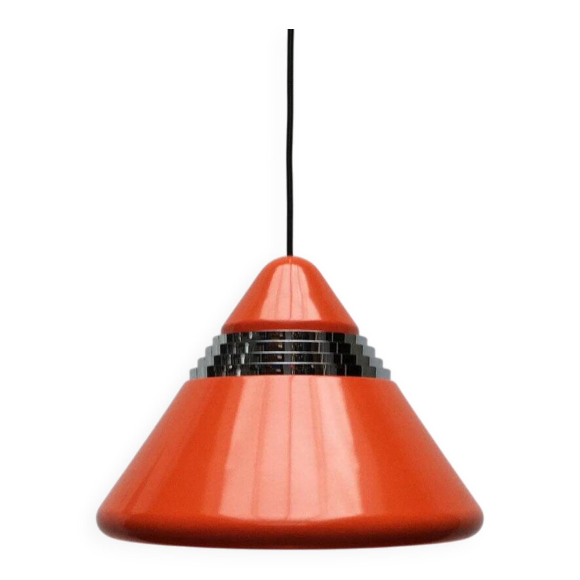 Vintage German Hanging Lamp Space Age Model 5535 by Alfred Kalthoff for Staff