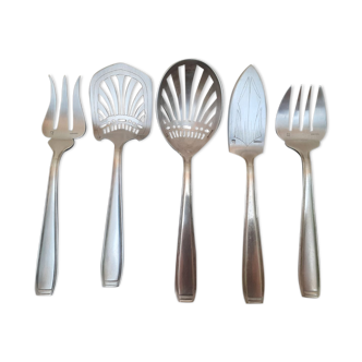 5 cutlery set entremets, Ercuis desserts
