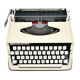 Nogamatic 400 beige and black typewriter