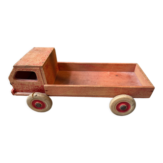 Red wooden truck