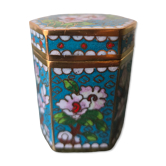 Boîte à opium émaux en cloisonné