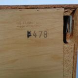 Rollable Chest of Drawers by Rud Thygesen & Johnny Sorensen for Hansen & Guldborg Furniture, Denmark, 1960s