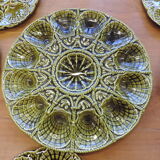 Oyster service 1970 in sarreguemines earthenware