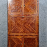 Secretary guillotine Louis XVI era in marquetry around 1760-1780