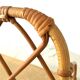 Beautiful vintage rattan and natural bamboo shelf from the 60s