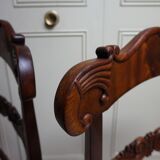 Pair of English Mahogany Sheraton Side Chairs, 1830s