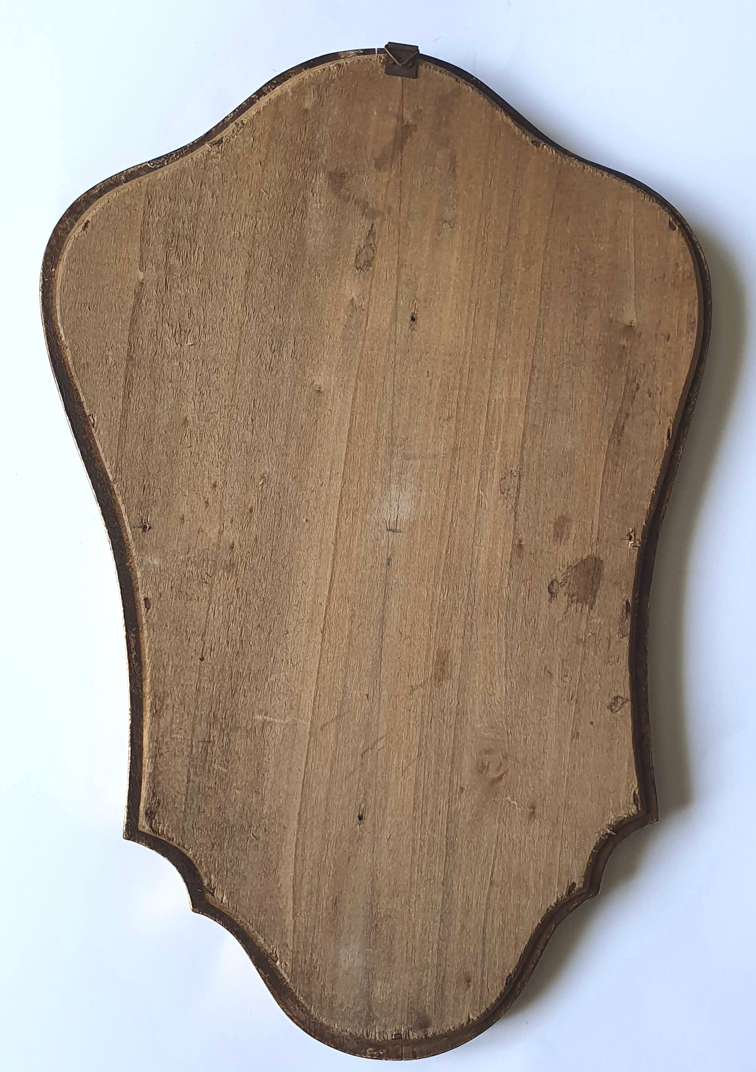 Gilded wooden mirror 41 cm