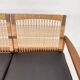 Hans Olsen for Brdr Juul Kristensen, rattan backed sofa, Denmark 1950s