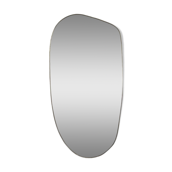 Miroir laiton doré 190x95cm forme organique