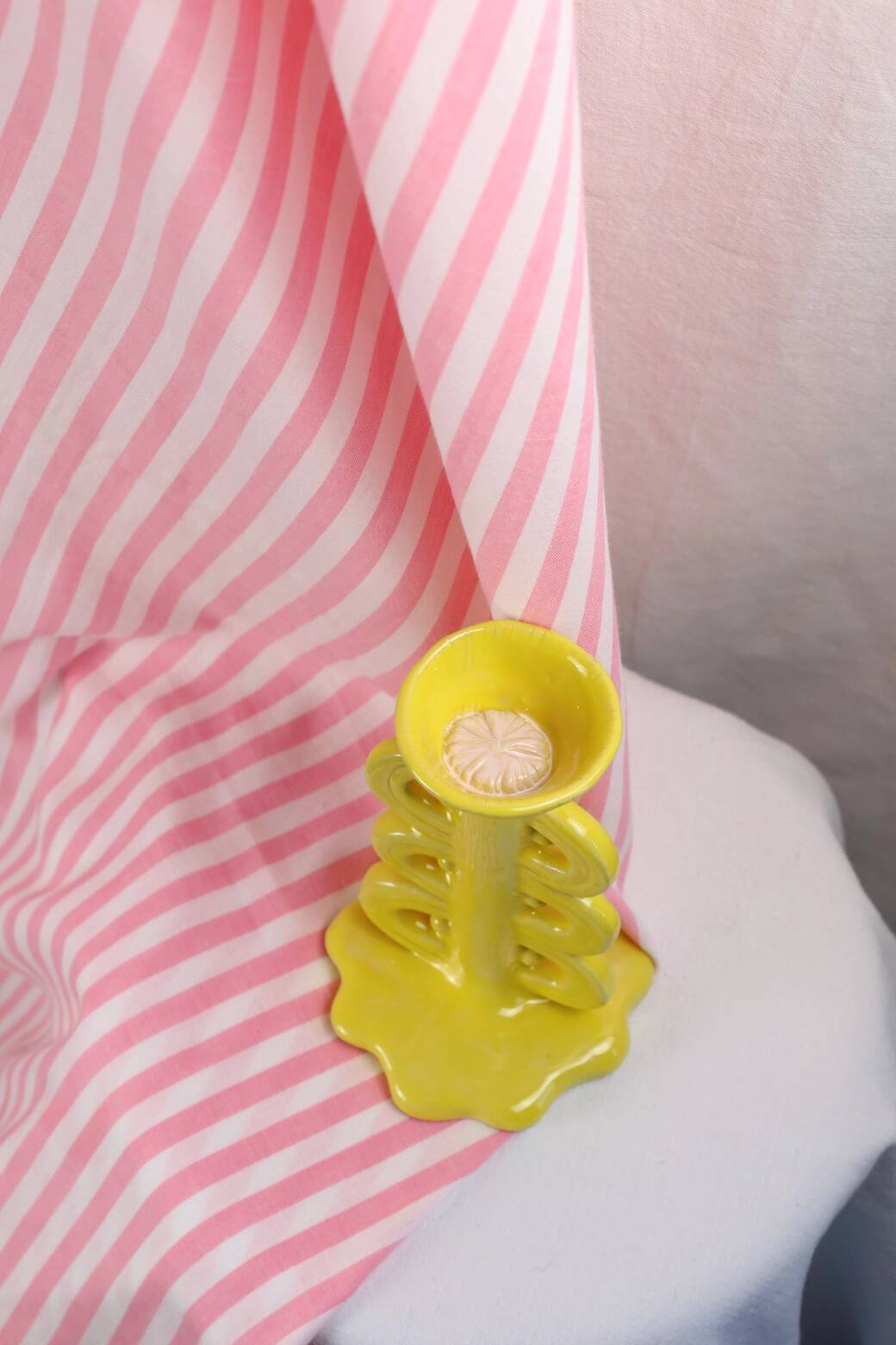 Ceramic candle holder / jewelry holder - Sunflower model