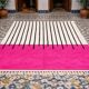 Handmade natural wool Berber rug size 150/250 cm