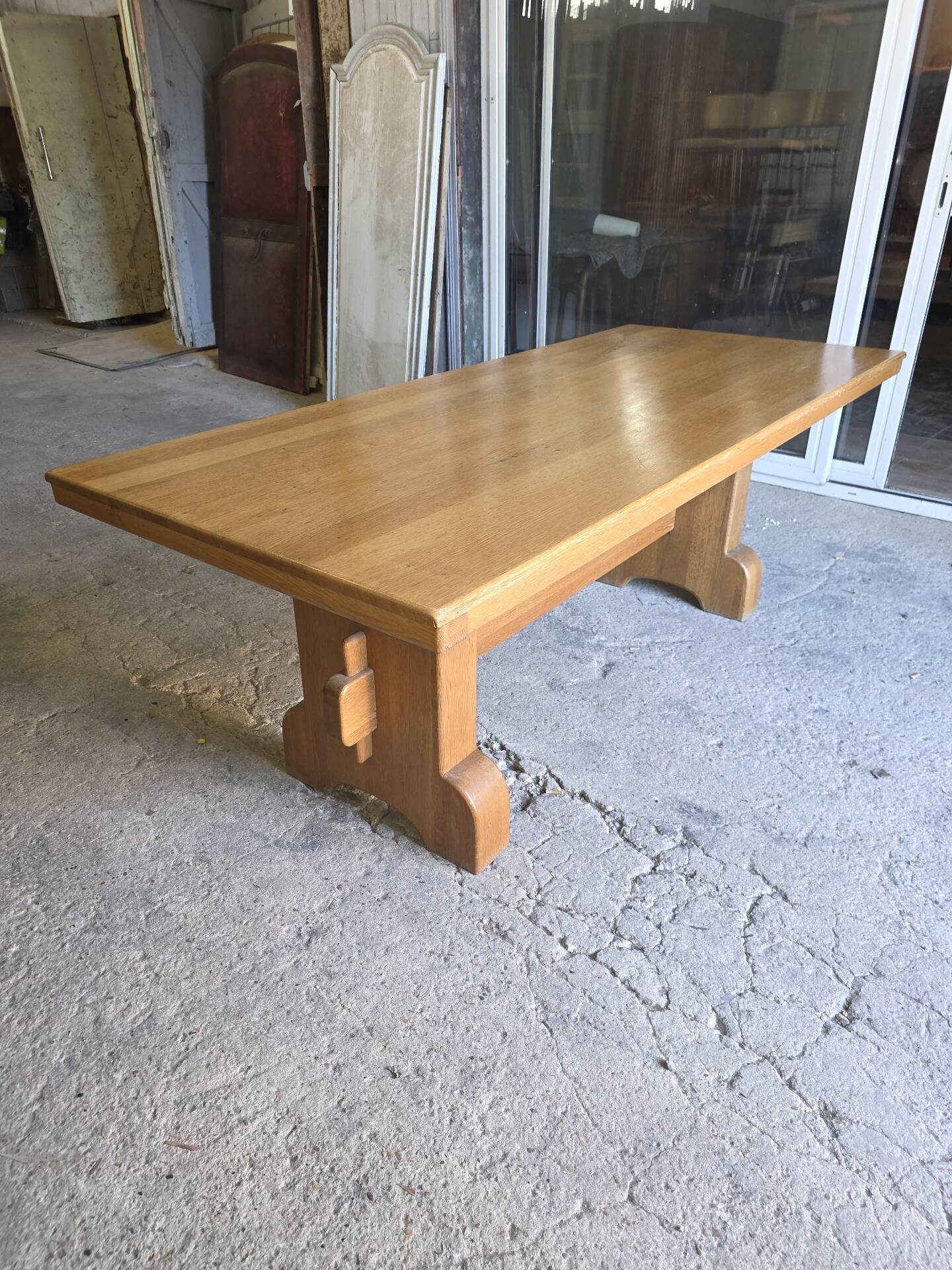 Oak farmhouse table