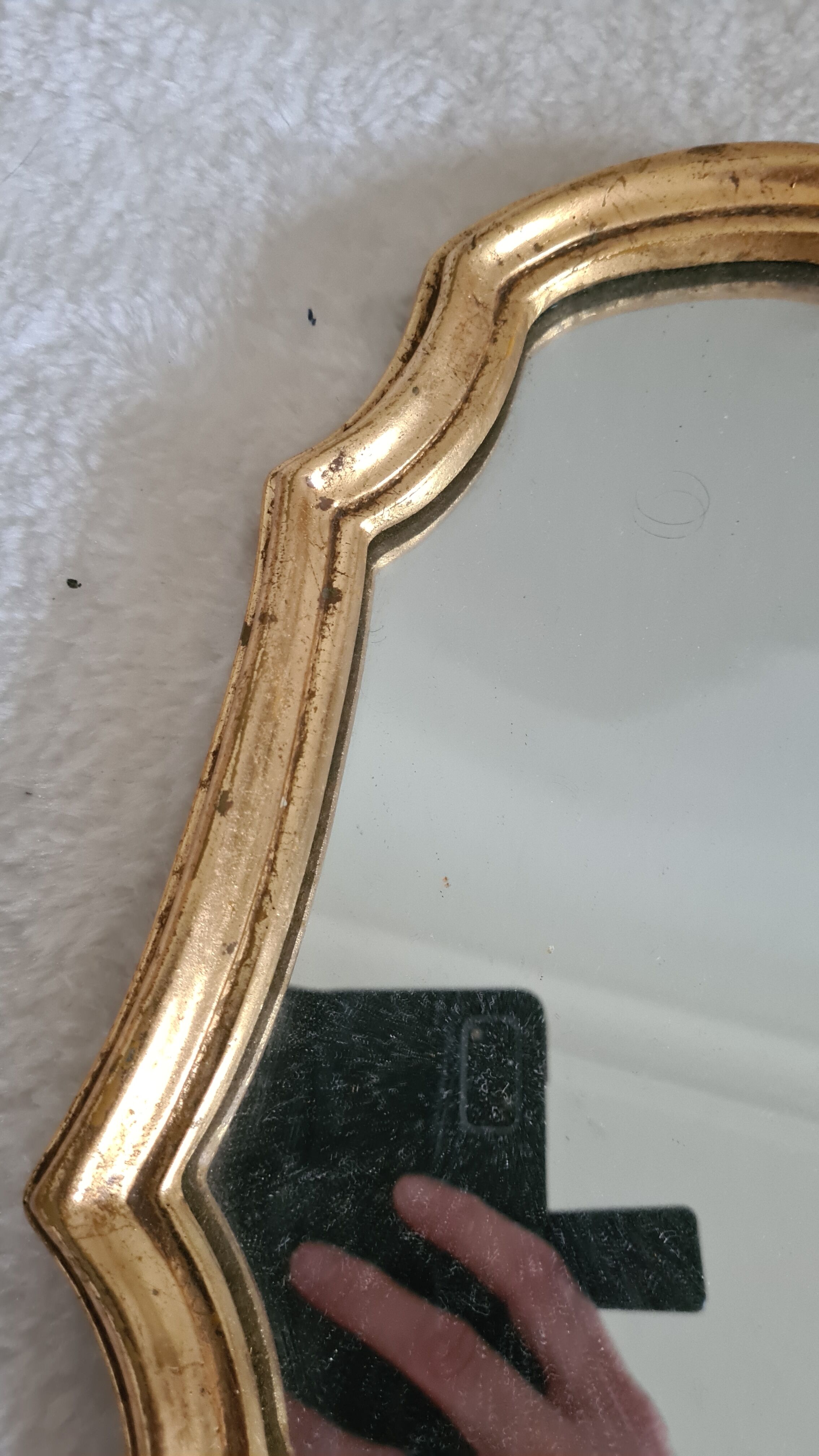 Old gilded / vintage wooden mirror