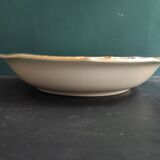 Vintage French salad platter from Le Tallec, Limoges, with colourful floral decoration