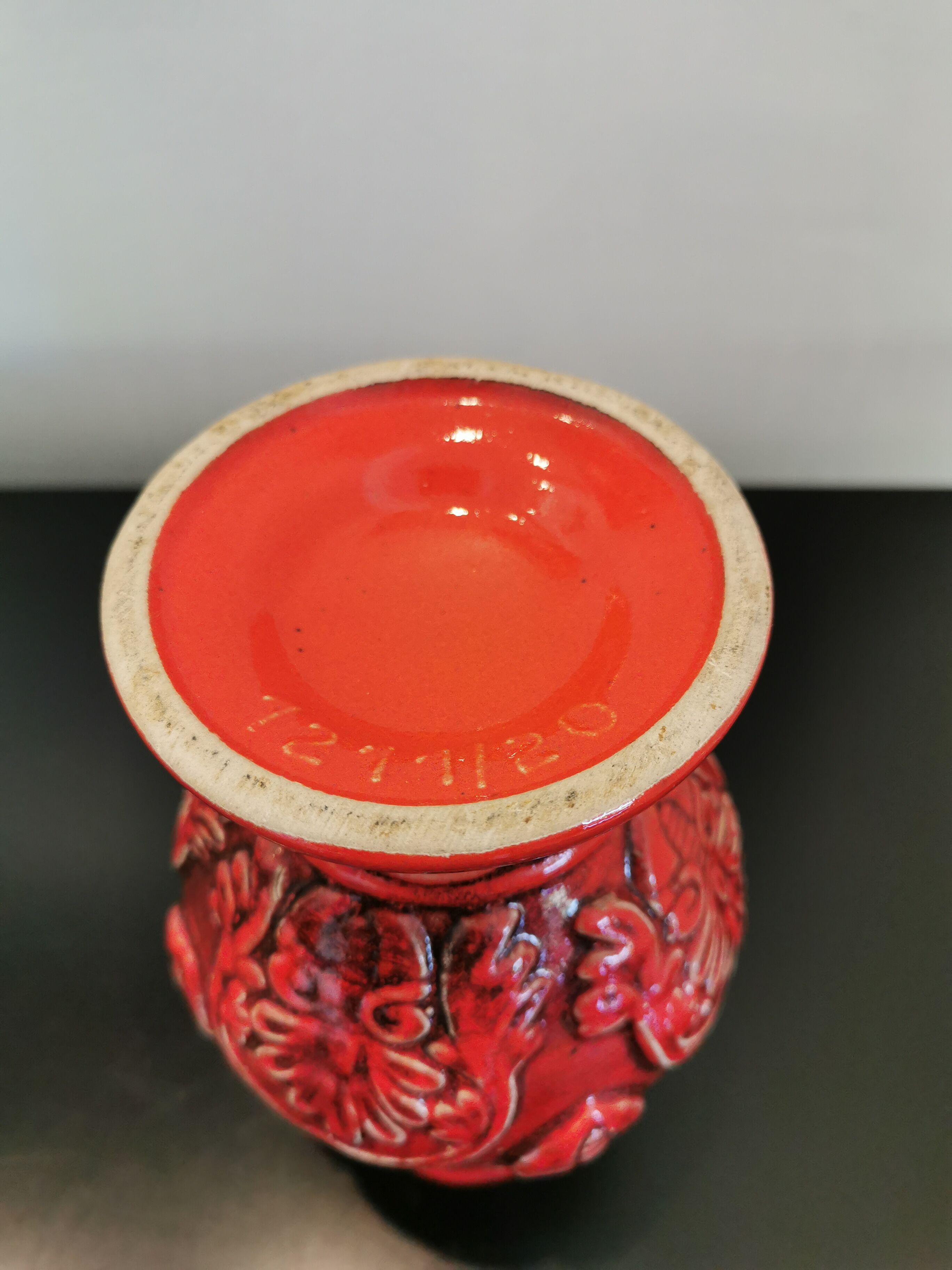 Red West Germany vase