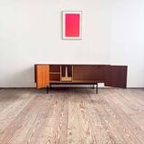 Buffet Mid-Century, modèle B20 en teck par Dieter Waeckerlin pour Behr, ann
