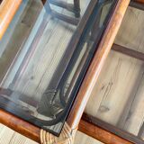 Bamboo and rattan nesting tables