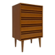 1960s vintage mid-century oak tallboy chest of drawers