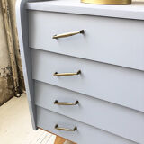 Commode vintage bleue