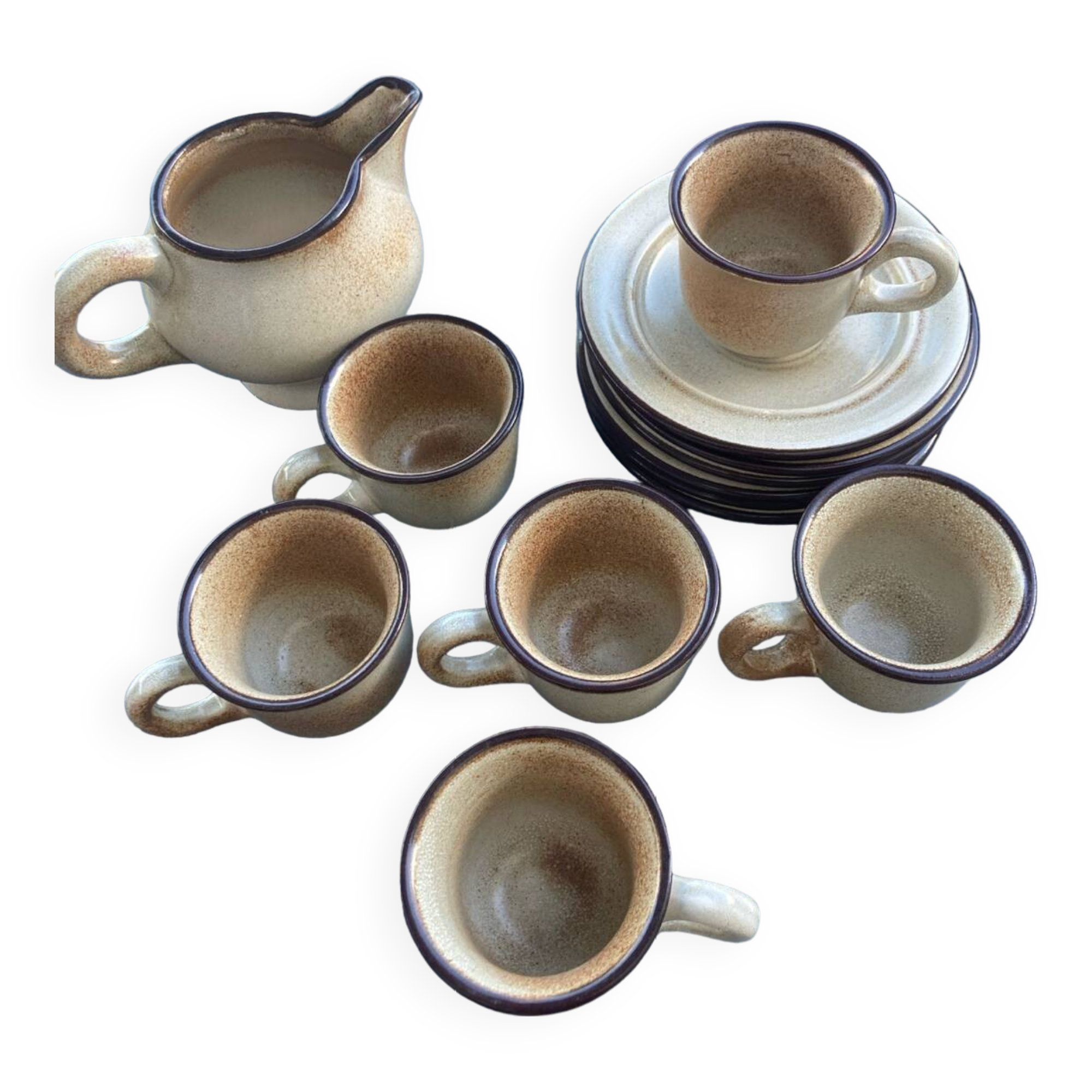 Niderviller stoneware coffee cups