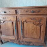 carved solid oak sideboard