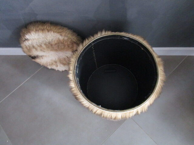 Vintage 70' vintage moulding pouf