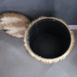 Vintage 70' vintage moulding pouf