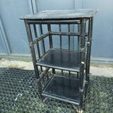 Black bamboo shelf