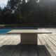 Table basse en travertin vintage, 1970