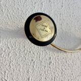 Vintage 1960 gold-plated coat rack with 3 hooks - 45 x 7 cm