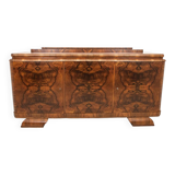 Walnut buffet, Art Deco chest of drawers.