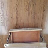 Rolling serving table with drawer