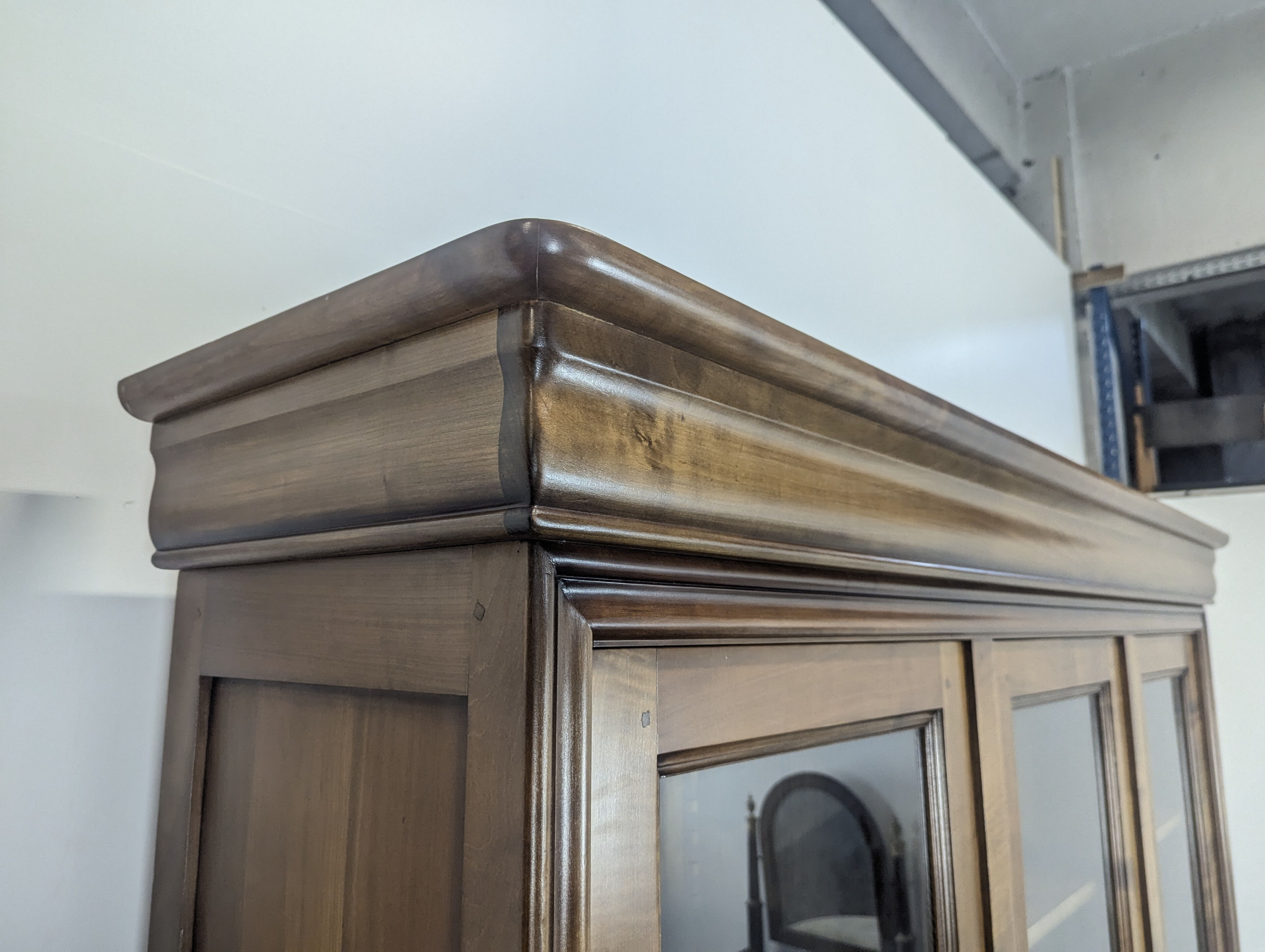 Louis Philippe style bookcase in cherry wood