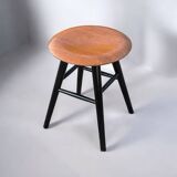 Scandinavian vintage minimalist stool Ilmari Tapiovaara, for Nesto 1960