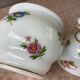 Opaline bottle hand-painted decoration early twentieth century