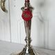 Elegant pair of candlesticks from the prestigious Spanish house Pedro Du.