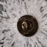 Clichy white glass portable lamp