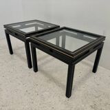 Pair of Pierre Vandel side tables, Paris, 1970s