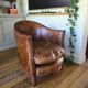 Leather club chair