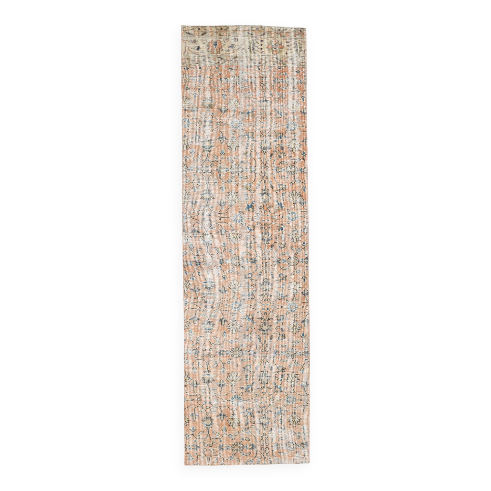 3x9 Vintage Floral Runner Rug,78x275Cm