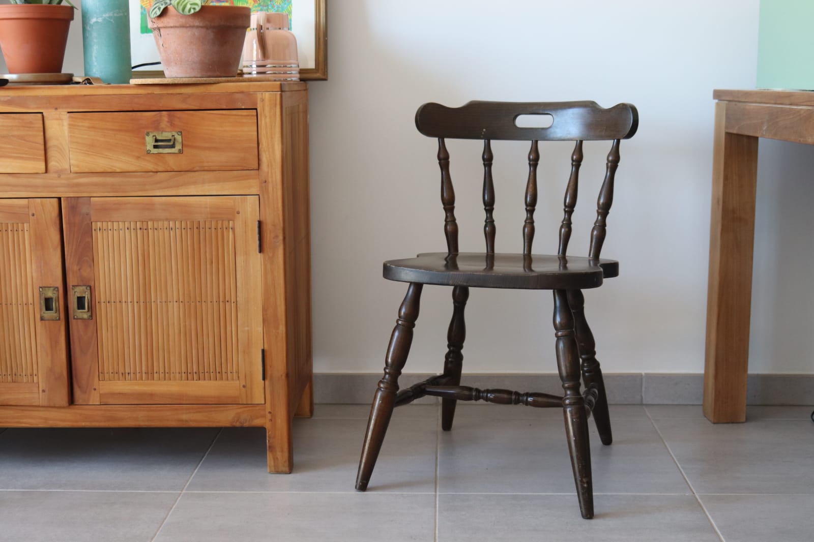 Chaise western de saloon vintage 1970/1980