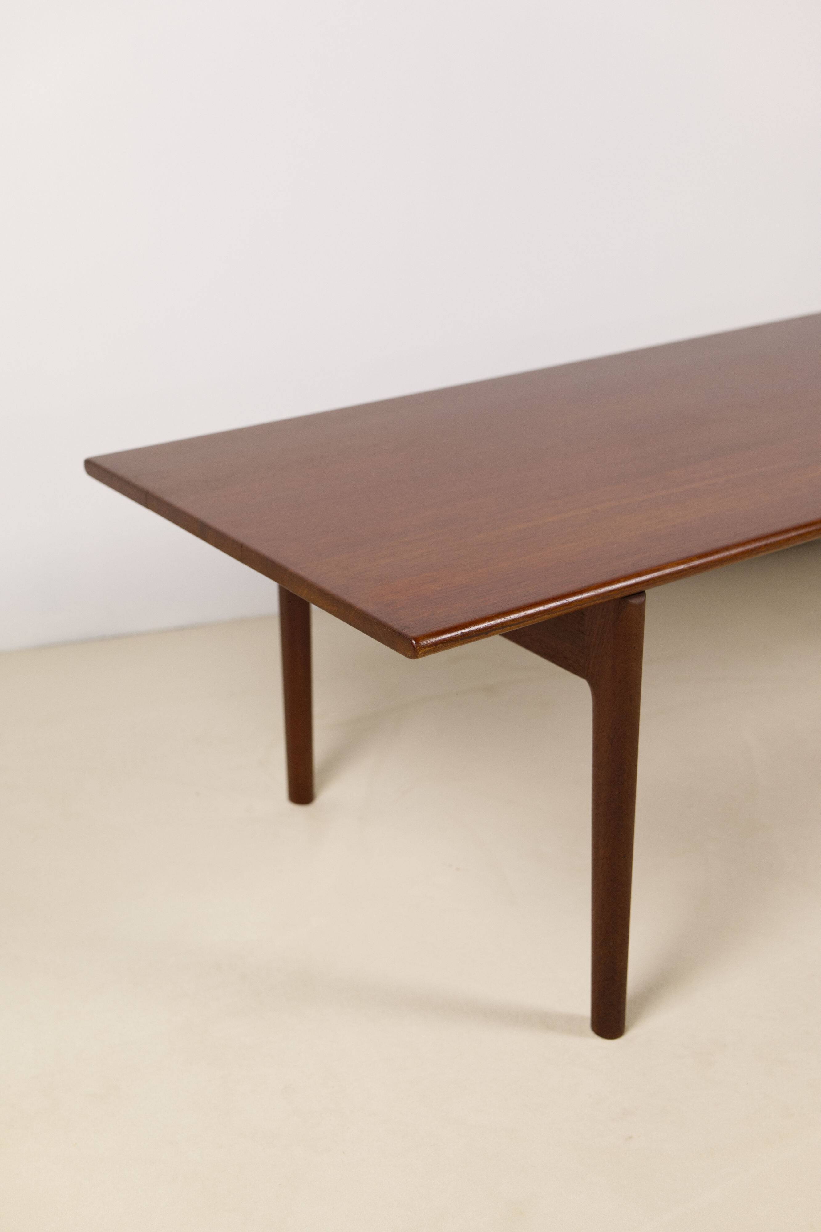 Hans Wegner AT-15 Solid Teak and Oak Coffee Table for Andreas Tuck
