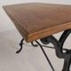 Bistro table with an oak top on a cast iron base, 1930s.