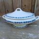 Soupière ancienne Villeroy & Boch - décor fleurs bleues